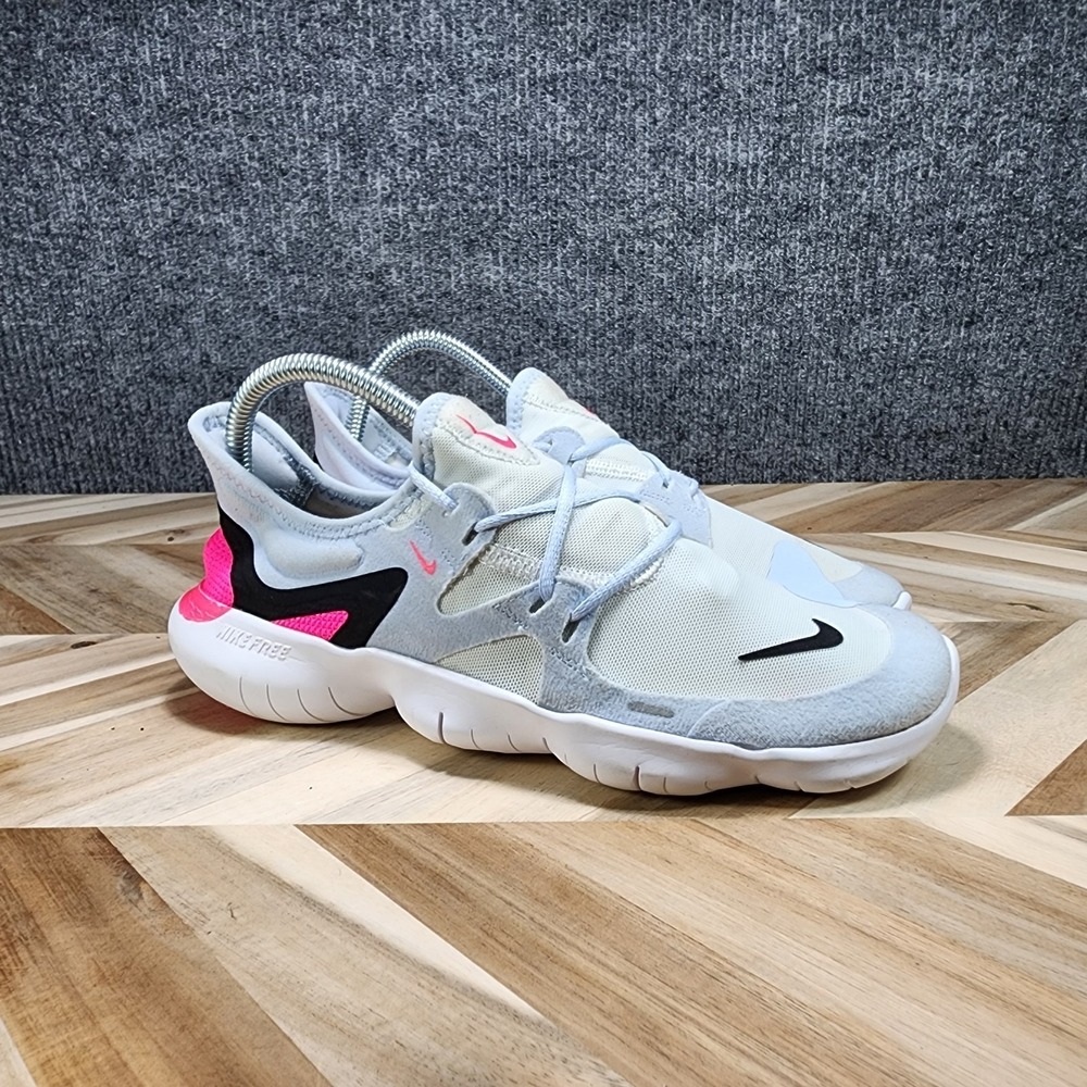 Nike Free RN 5.0 Platinum Pink Black UK 5 EUR 38.5 Womens Running Shoe